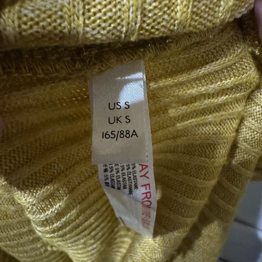 Anthropologie Saturday Sunday Mariah Ribbed Knit Long Sleeve Dress Size Small - Picture 8 of 10